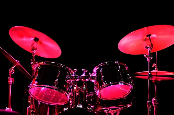 Drum Kit sul palco — Foto Stock