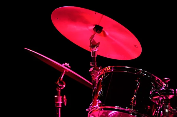 Kit de tambor en el escenario — Foto de Stock