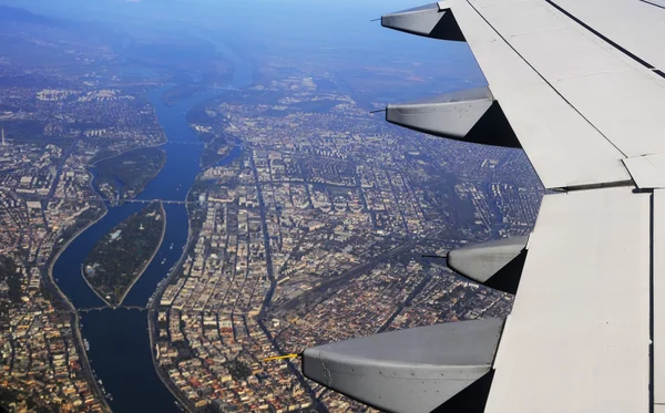 Wing of the plane — Stock Photo, Image