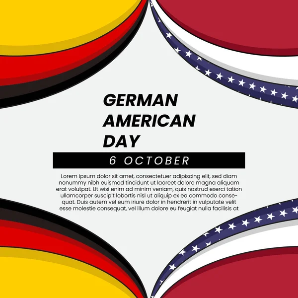 You Want Celebrate German American Day Background Design Perfect You Stock Vector