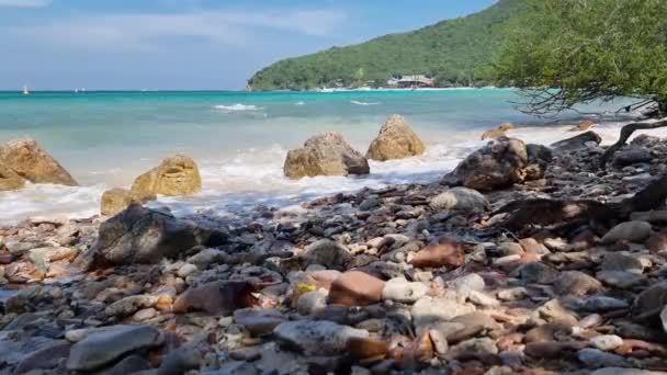 Vlna Voda Dovolená Tropické Cestování Cestovní Ruch Thailand Tawaen Léto — Stock video