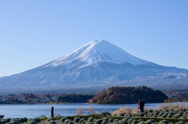 Fuji Dağı Japonya Seyahat Konsepti Duvar Kağıdı Arkaplanı