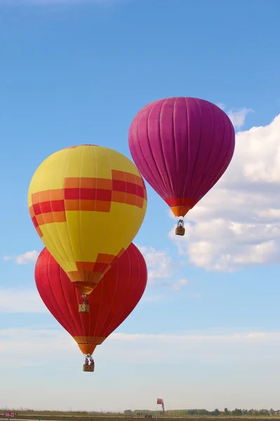 Hot colorful air balloon — Stock Photo, Image