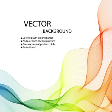 Soyut dalga arkaplan reklamları renkli satırlar