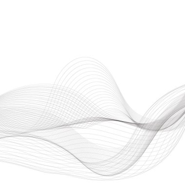 Gri soyut dalga. arkaplan tasarımı ögesi