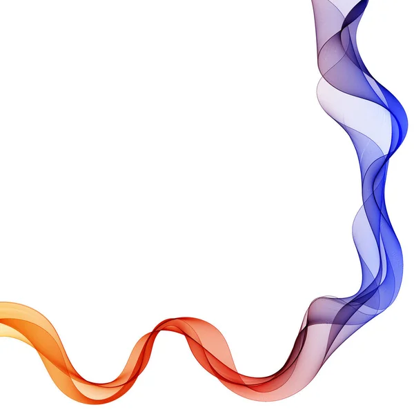 色彩艳丽的现代优雅波浪 设计要素 — 图库矢量图片