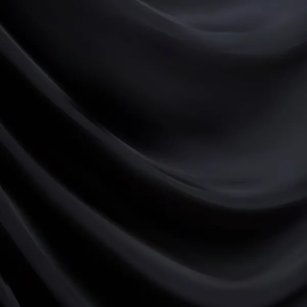 Abstract Black Satin Silky Cloth Textile Drape Crease Wavy Folds — стоковый вектор