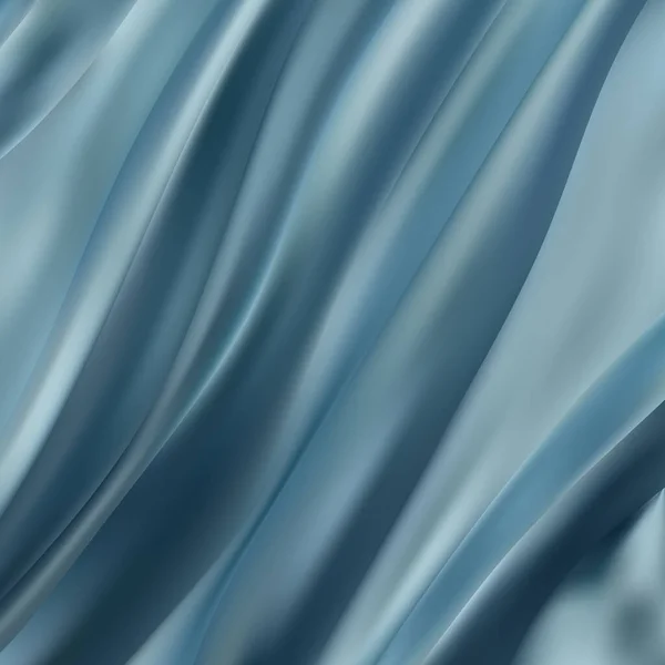 青い生地の質感の背景の贅沢 波打つ青い絹の生地のクローズ抽象的なピンクの布や液体の波の背景布の柔らかい波 サテン シルク 綿のケース — ストックベクタ