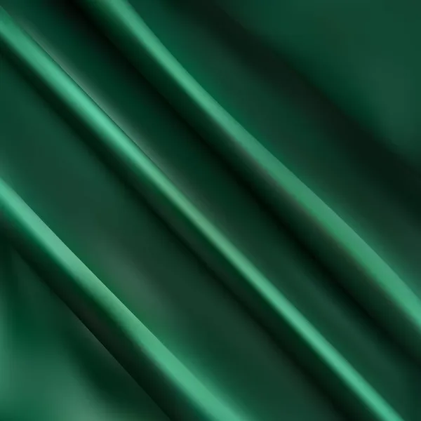 Tmavě Zelená Hedvábná Látka Textilie Krása Móda — Stockový vektor