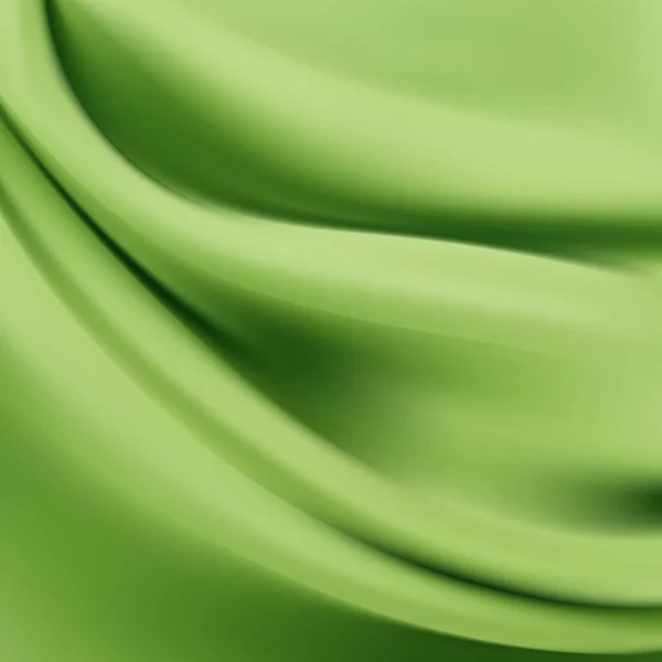 Tejido Plegado Verde Publicidad Textil Ilustración Abstracta — Vector de stock