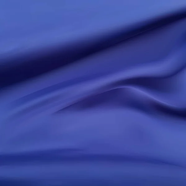 Satijn Silky Cloth Stof Textiel Drape Met Crease Wavy Folds — Stockvector
