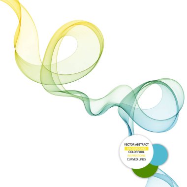 Renkli dalga. Soyut tasarım ögesi