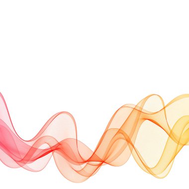 Soyut kırmızı dalga. Tasarım elemanı. İş sunumu düzeni