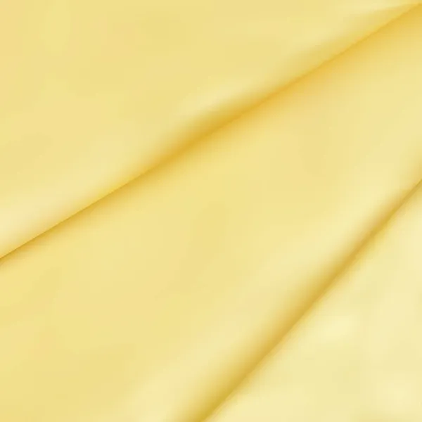 Желтый Абстрактный Фон Текстуры Скомканной Ткани Ткани Жидких Волн Складки — стоковый вектор
