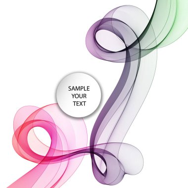 İki tonluk soyut dalga. tasarım dekorasyonu için öge