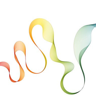 Renkli dalga. Reklam için düzenleme