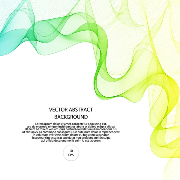 Onde Vectorielle Abstraite Élément Conception — Image vectorielle
