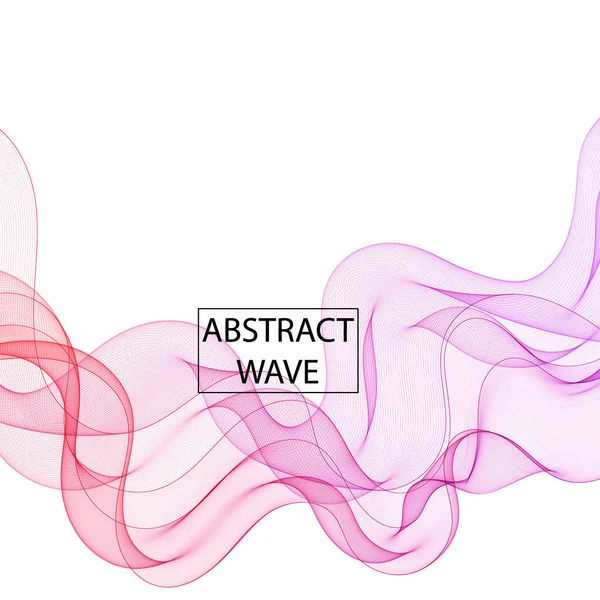 Onda Roxa Modelo Para Apresentação Layout Para Publicidade — Vetor de Stock