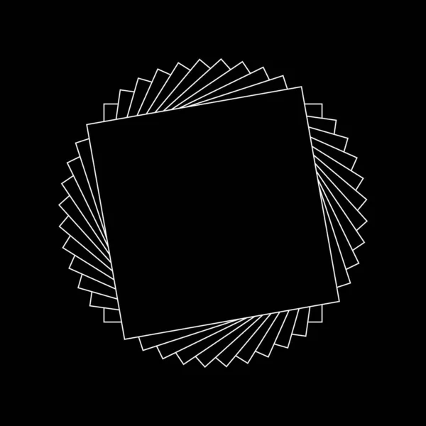 Geometric Polygonal Frames Modern Design Sample — Stock Vector