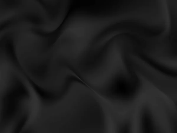 Abstract Crumpled Textile Black Color Vector Image — 스톡 벡터