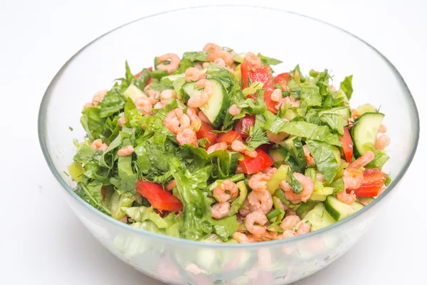 Ensalada con camarones — Foto de Stock