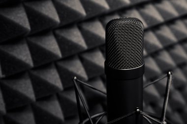 Stüdyo mikrofon, kayıt stüdyosu.