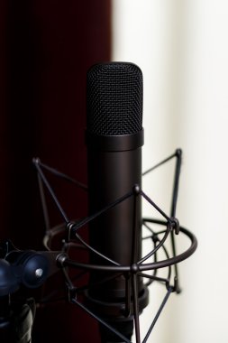 Stüdyo mikrofon, kayıt stüdyosu.