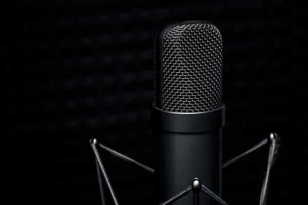Studio microphone, recording studio.