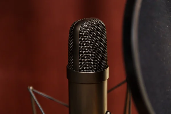 Stüdyo mikrofon, kayıt stüdyosu.