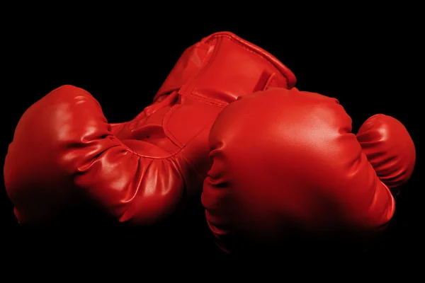 Vintage boks eldivenleri çıkan siyah arka plan