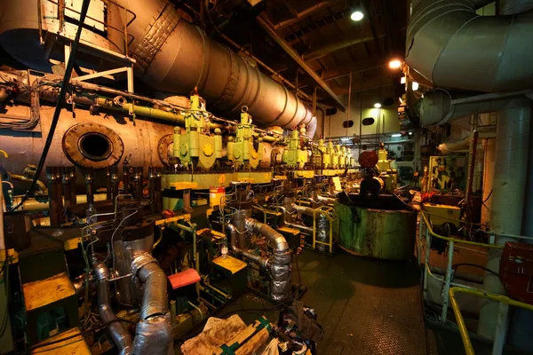 Sala de máquinas do navio — Fotografia de Stock