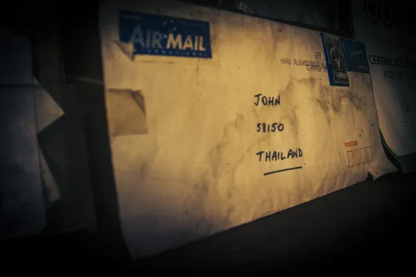 eksik adres eski posta zarfı