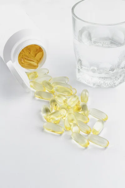 Fischöl-Kapseln Omega 3 — Stockfoto