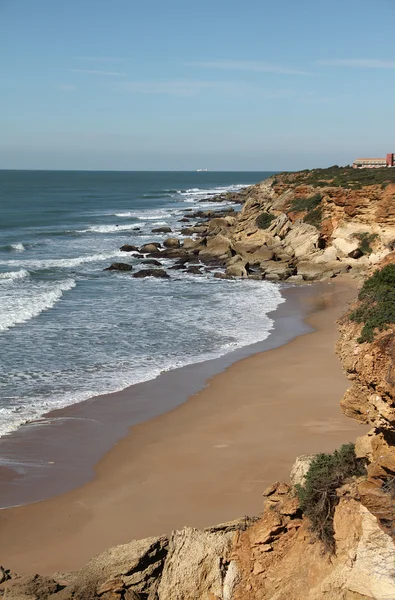 Océano Atlántico, Conil de la Frontera, Cádiz, Andalucía, España —  Fotos de Stock