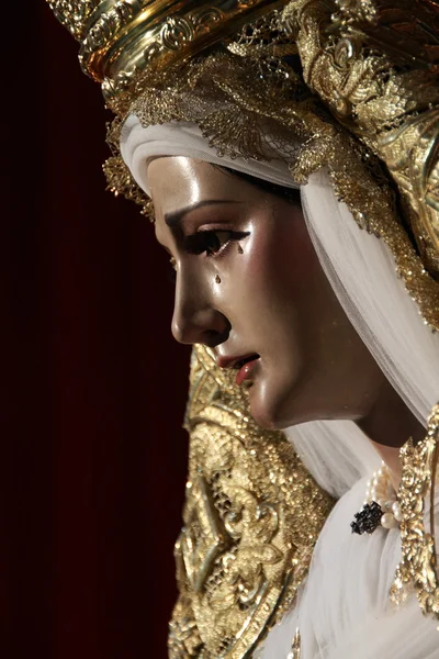 Virgen del Carmen dolorosa — Foto de Stock