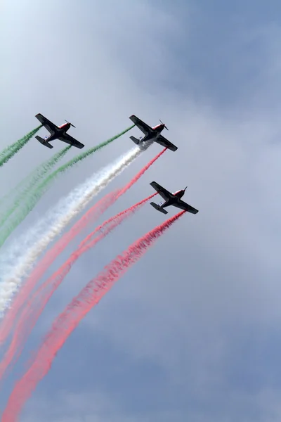 이탈리아의이 글 곡예비행 공기 육군 — 스톡 사진
