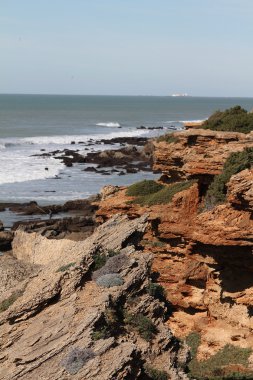 Cliffs conil kıyı şeridi, İspanya