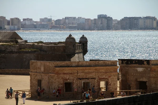Castillo San Sebastián de Cádiz, ancient defensive architecture — Stock Photo, Image