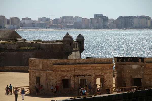 Castillo San Sebastián de Cádiz, ancient defensive architecture — Stock fotografie