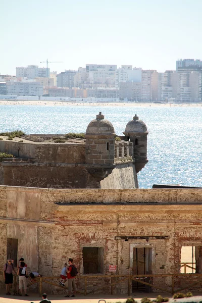 Castillo San Sebastián de Cádiz, ancient defensive architecture — стокове фото