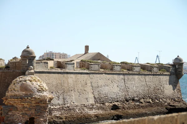 Castillo San Sebastián de Cádiz, ancient defensive architecture — стокове фото