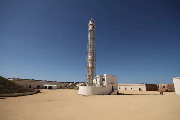 San Sebastian de Cádiz lighthouse — стокове фото