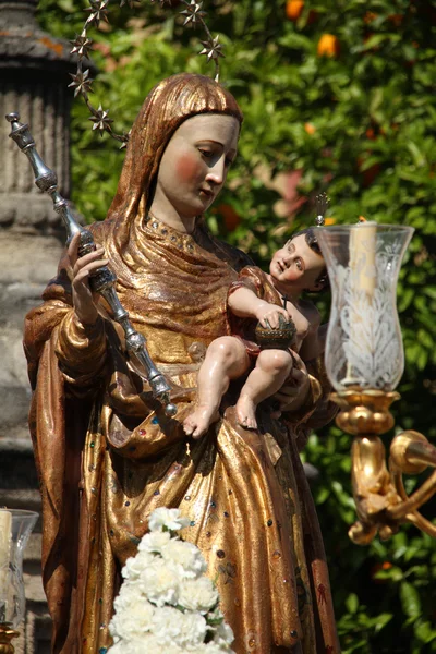 Virgen del Buen Suceso, imagen del siglo XVI, Jerez de la Frontera. — Stock fotografie