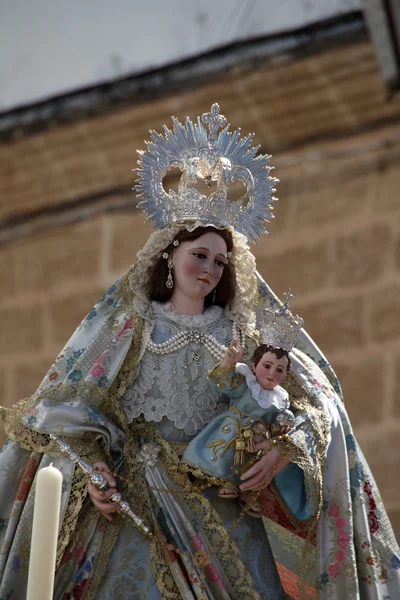 Virgen del Rosario, Conil de la Frontera. — Stock Photo, Image