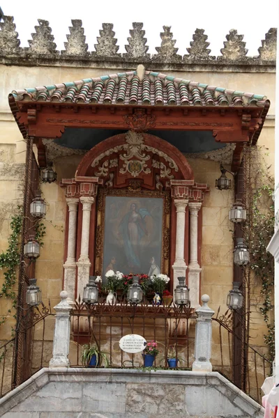 Altar en la calle, ciudad de Córdoba — Stock fotografie