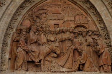 entrada tr jerusalen, esculturas religiosas, sevilla.