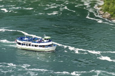 niagara Nehri üzerinde tekne