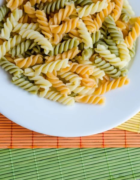 Nudeln mit Fusilli — Stockfoto