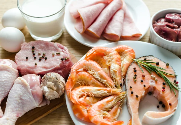 Ingredients for protein diet — Stock Photo, Image