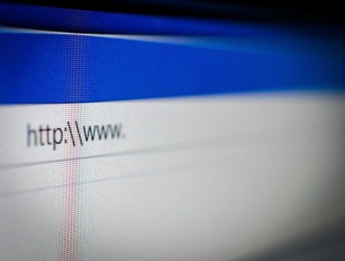 Adres çubuğuna web tarayıcısı
